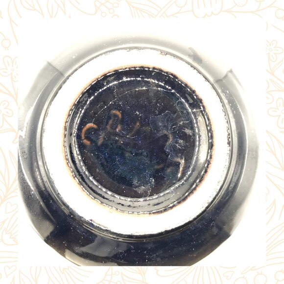 BMP Blue Mountain Pottery Cobalt Glaze Vase - Picture 4 of 5